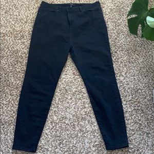 Forever 21 Stretch High Skinny Black Jeans